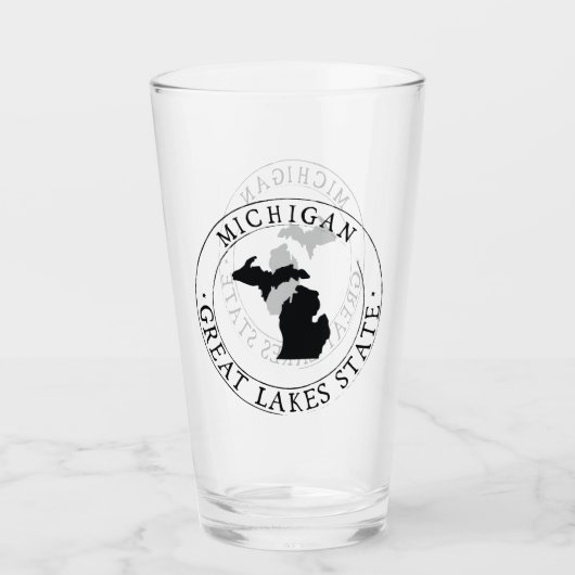 Verre de boisson de l'État du Michigan (Devant)