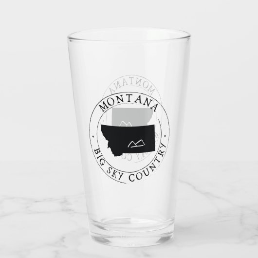 Verre de boisson de l'État du Montana (Dos)
