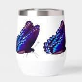 Verre de boisson isolée à papillon pourpre (Arrière)