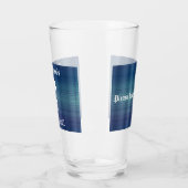 Verre de boisson personnalisé bleu plaqué (Gauche)