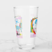 Verre De Boisson Personnalisé Unicorne Et Arc-En-C (Gauche)