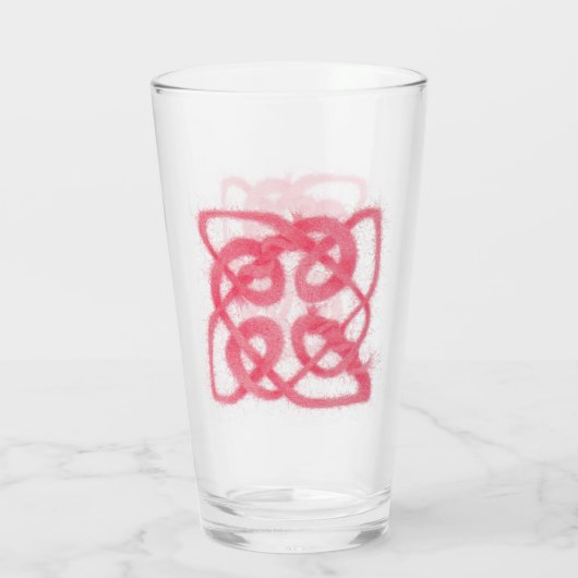 Verre de boisson rose CELTIC KNOT (Dos)