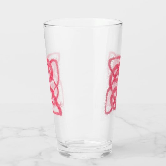 Verre de boisson rose CELTIC KNOT (Gauche)
