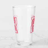 Verre de boisson rose CELTIC KNOT (Droite)
