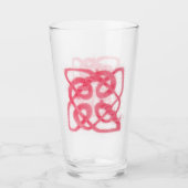 Verre de boisson rose CELTIC KNOT (Devant)