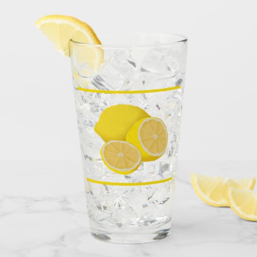 Verre de boissons de citrons (Devant glace)