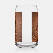 Verre de café glacé avec éclaboussure de chocolat (Gauche)