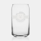 Verre de canette numérique Chien Rose (Verso)
