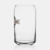Verre de canette numérique Chien Rose (Gauche)