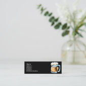 Verre de cartes de profil de bière (Debout devant)