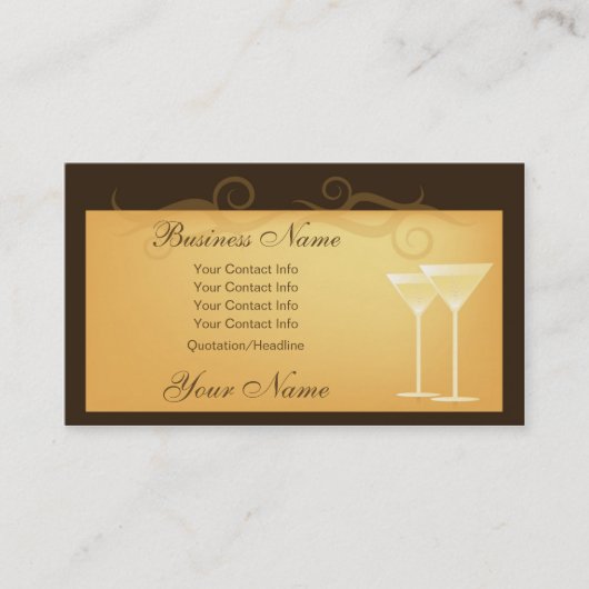 Verre de cartes de visite de Сhampagne (Devant)