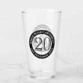 Verre de célébration d'anniversaire 20 ans (Dos)