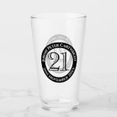 Verre de célébration d'anniversaire 21 ans (Devant)