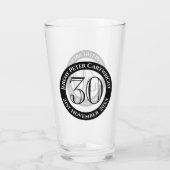 Verre de célébration d'anniversaire 30 ans (Dos)