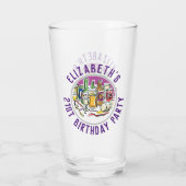 Verre de célébration d'anniversaire de 21 ans (Dos)