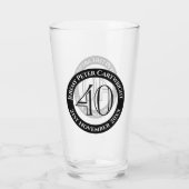 Verre de célébration de 40e anniversaire (Dos)