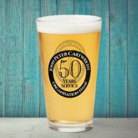Verre de célébration de 50 ans de service