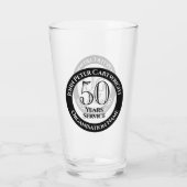 Verre de célébration de 50 ans de service (Dos)