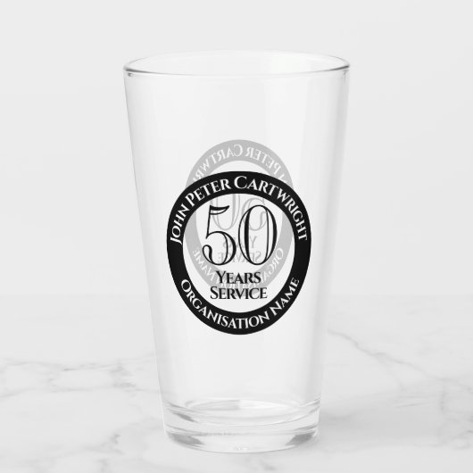 Verre de célébration de 50 ans de service (Dos)