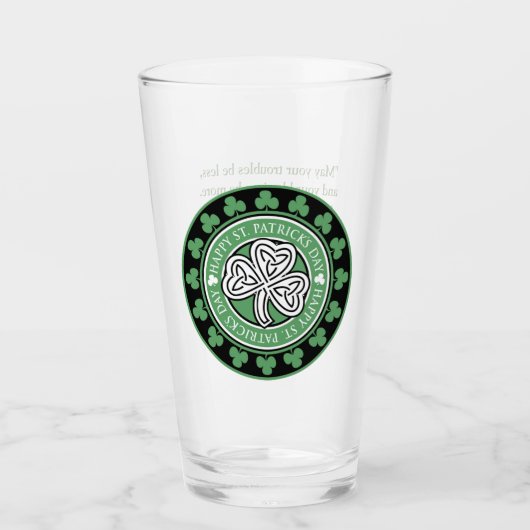 Verre de célébration de la Saint Patrick (Devant)