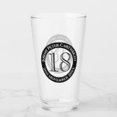 Verre de célébration du 18e anniversaire (Dos)