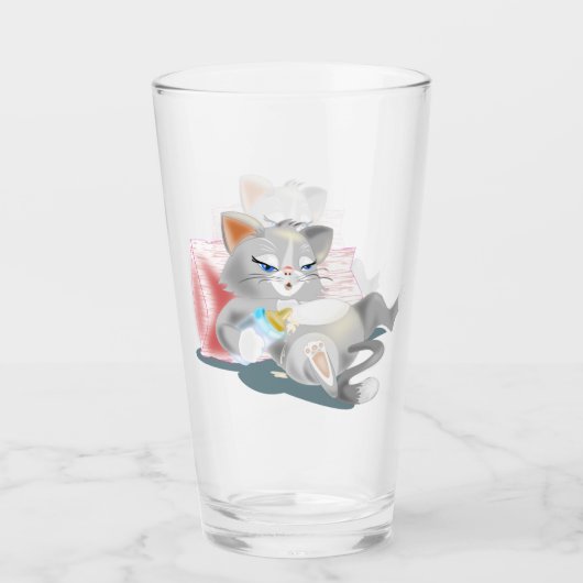 Verre de chat bébé amusant (Devant)