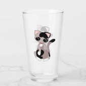 Verre de chat mignon (Dos)