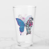 Verre de citation papillon motivationnel (Dos)