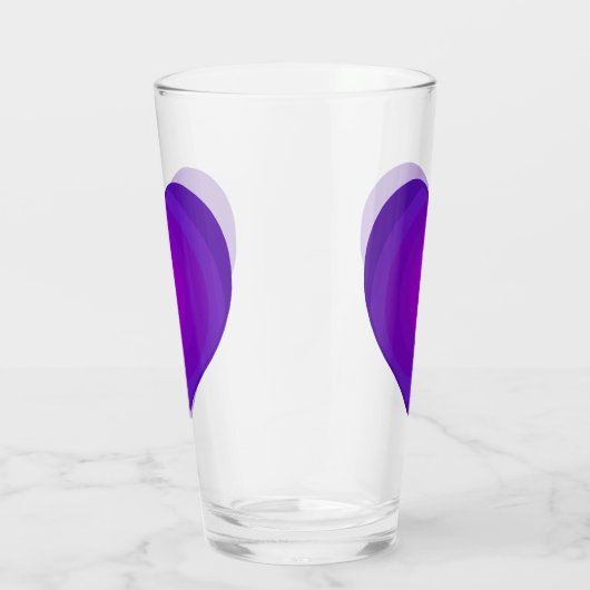 Verre de coeur pourpre (Droite)