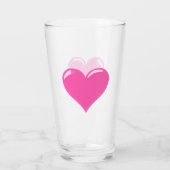 Verre de coeur rose (Dos)