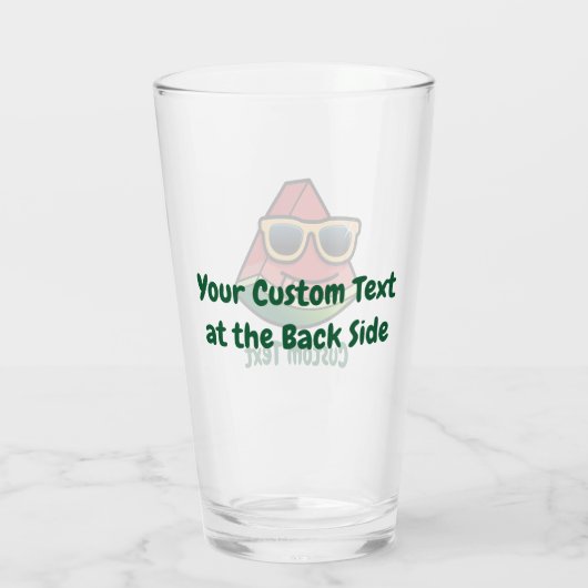 Verre de dessin de pastèque (Dos)