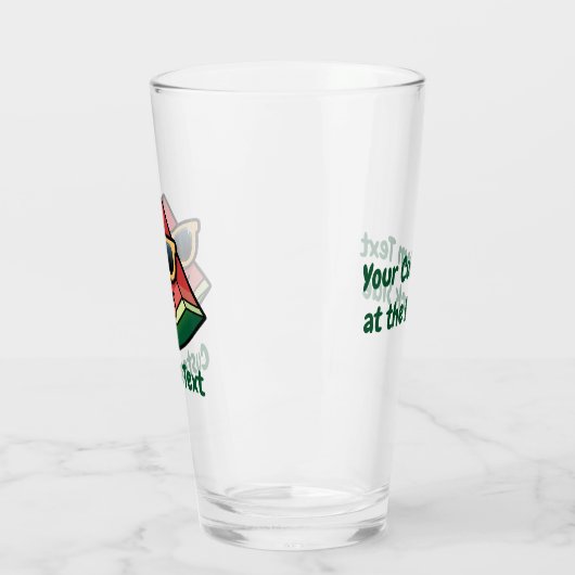 Verre de dessin de pastèque (Gauche)