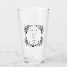 Verre de Faveur de Mariage Romantique