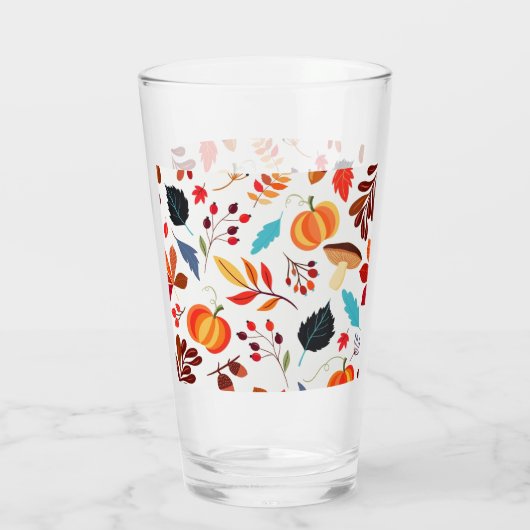 Verre de feuilles d'automne (Dos)