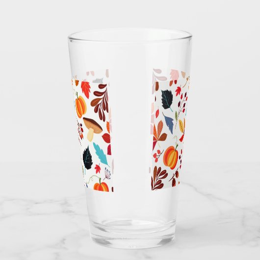 Verre de feuilles d'automne (Gauche)