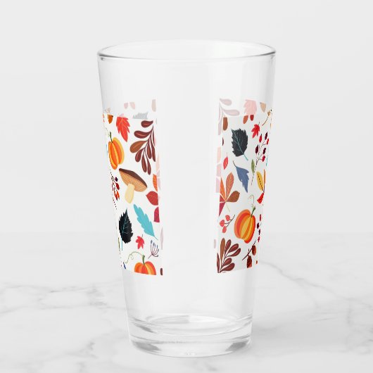 Verre de feuilles d'automne (Droite)