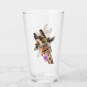 Verre de girafe drôle