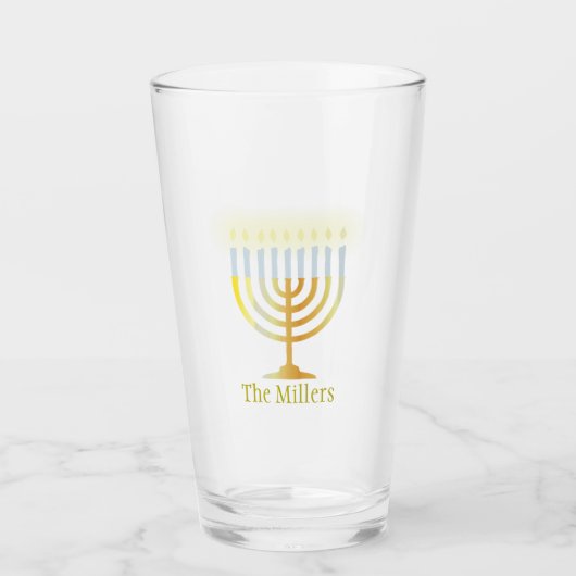 Verre de Hanouka (Devant)