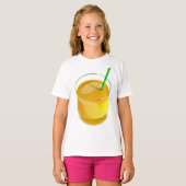 Verre De Juice Girls T-Shirt (Devant entier)