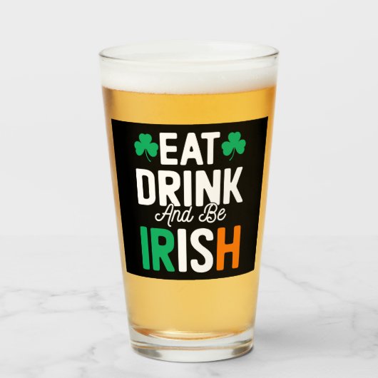 Verre de la Saint Patrick (Devant (rempli))