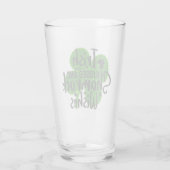 Verre de la Saint Patrick avec citation (Dos)