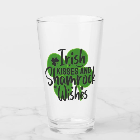 Verre de la Saint Patrick avec citation (Devant)