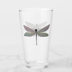 Verre de libellule d'aquarelle