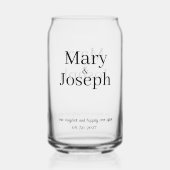 Verre de mariage gravé personnalisable (Recto)