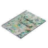 Verre de mer, carnet en verre de journal de photo (Côté gauche)