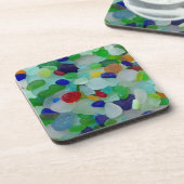 Verre de mer, dessous de verre en verre de photo (Côté gauche)