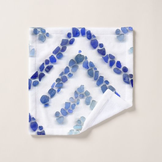 Verre de mer - Treeometric - bleu (Gant de toilette)