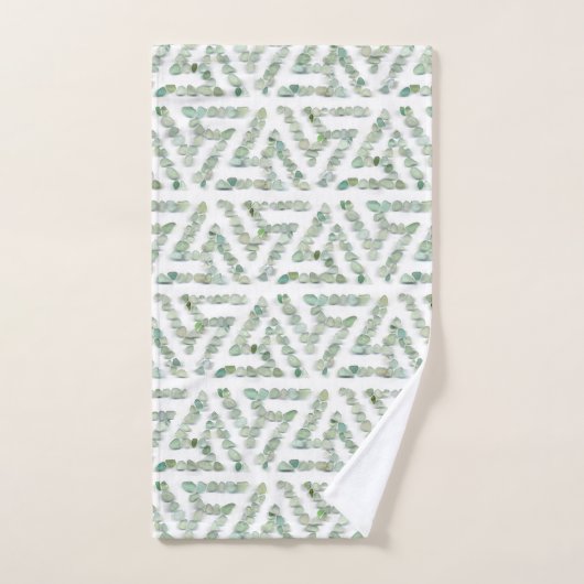 Verre de mer - Triskelion vert (Serviette à main)