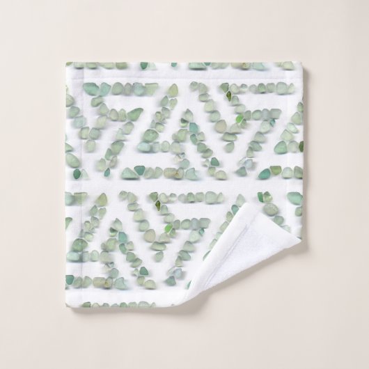 Verre de mer - Triskelion vert (Gant de toilette)