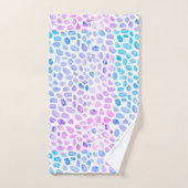 Verre de mer Turquoise Plage Motif Ensemble de ser (Serviette à main)